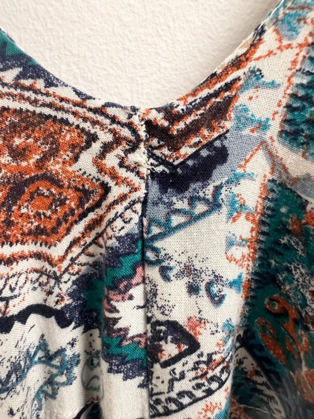 May & Maya Boho Geometric Parachute Dress Midi Pockets Aztec - Picture 6 of 8